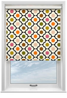 Orla Kiely Spot Flower, Red Multi - Roller Blind